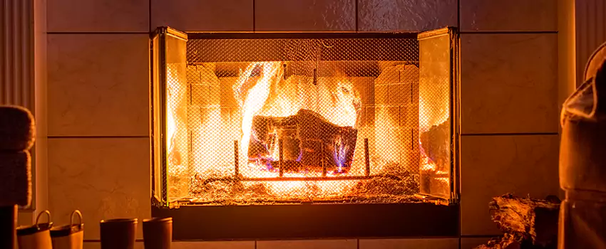 Mendota Hearth Landscape Fireplace Installation in Sudley, Virginia